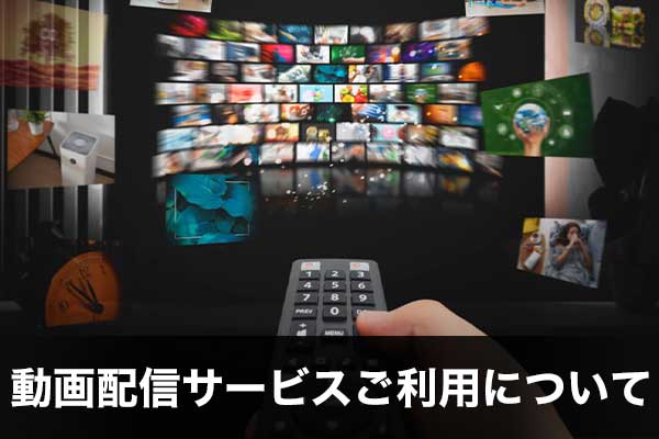 動画配信サービスご利用について
